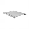 Polička 19″ 1HE EFB Elektronik 691651NAGR.68, výsuvná, instalační hloubka 378–612 mm, 30 kg, RAL 7035