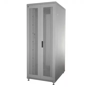 Síťová skříň 19 inch IT-BUDGET SRK 90ITB19SRK4268DTG, kompletní sada, 42 U, 600x800 mm, světle šedá, flatpack