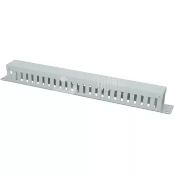 Panel pro vedení kabelů Wirewin KRP 1U 19 inch 1HE s krytem, šedý RAL7035