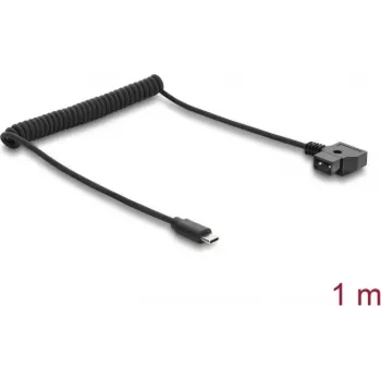 Spirálový kabel Delock 67692 D-Tap na konektor USB Type-C™, 1 m