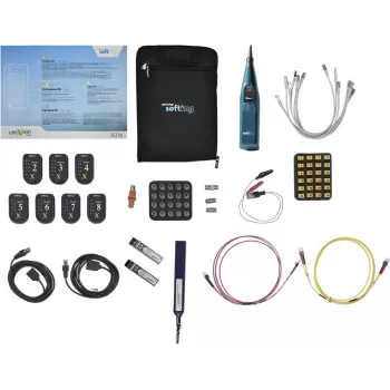 Profesionální sada příslušenství Softing IT Psiber CableMaster PROF_ACC_KIT, sada kabelů/adaptérů, síť, telefon, 0,5 m, duplex