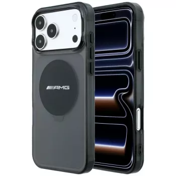 Pouzdro Mercedes AMG00131 pro iPhone 18 Pro Max / 17 Pro Max, IML Transparent Bicolor Block, MagSafe, černé
