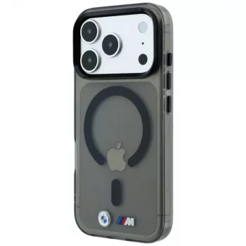 Pouzdro na smartphone BMW BMW001323 pro iPhone 18 Pro Max / 17 Pro Max, M IML Glossy Metal Logo & Trims, MagSafe, černé