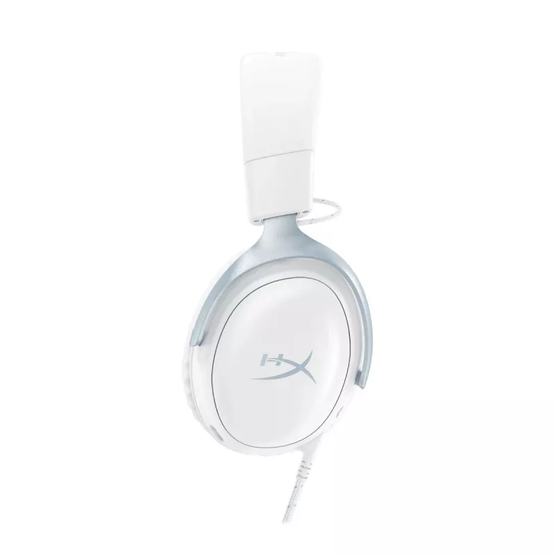 Herní headset HyperX Cloud III, bílo-modrý, DF7F1AA