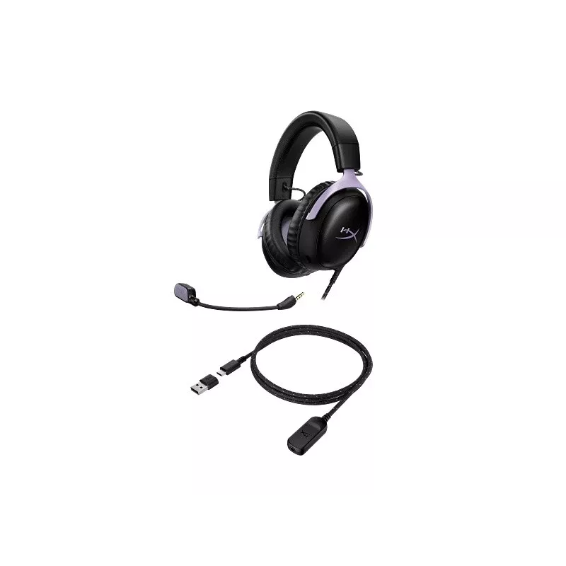 Herní headset HyperX Cloud III černo-lavendový