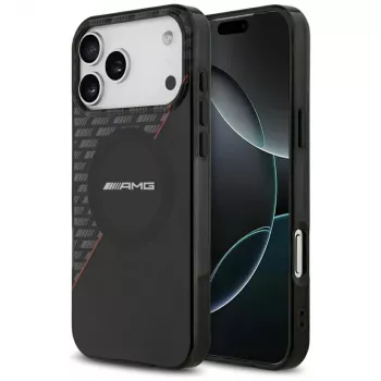 Pouzdro Mercedes AMG00123 AMG IML Double Layer Rhombs MagSafe pro iPhone 18 Pro Max / 17 Pro Max, černo-červené