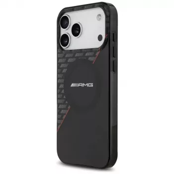 Pouzdro Mercedes AMG00123 AMG IML Double Layer Rhombs MagSafe pro iPhone 18 Pro Max / 17 Pro Max, černo-červené