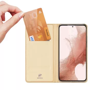 Knihařské pouzdro iLike pro Samsung Galaxy S23 Plus, zlaté