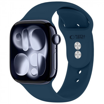 Silikonový řemínek Tech-Protect pro Apple Watch 8/9/10/11/12/SE 40/41/42 mm, námořnická modrá