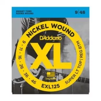 Struny na elektrickou kytaru D'Addario EXL125 XL Nickel Round Wound, 9-46
