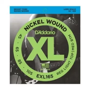 Struny na baskytaru D'Addario EXL165, Regular Light 45–105