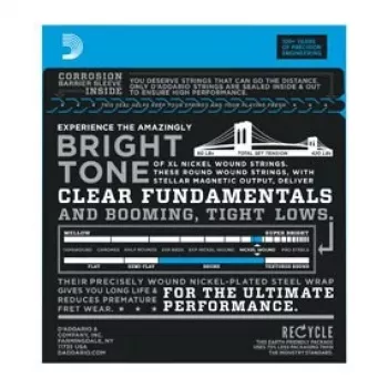 Struny na baskytaru D'Addario EXL165, Regular Light 45–105
