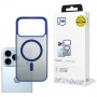 Pouzdro 3mk Frosty MagCase pro Apple iPhone 17 Pro Max, modré