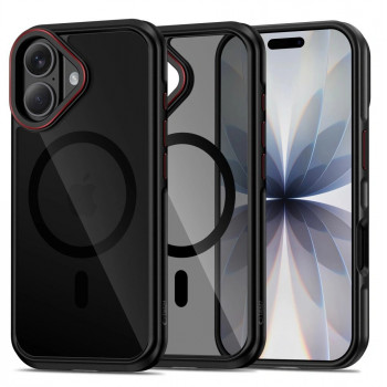 Pouzdro Tech-Protect MagHybrid MagSafe pro Apple iPhone 17, černo-červené