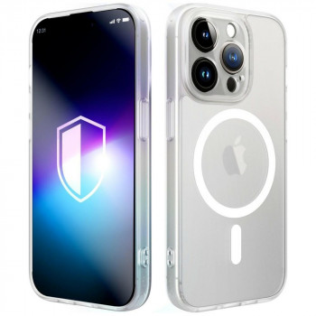 Pouzdro na smartphone 3MK Misty MagCase pro Apple iPhone 15 Pro Max, kompatibilní s MagSafe, bílé