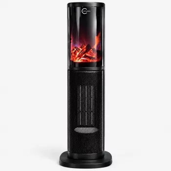 Carruzzo Q20K1 horkovzdušný ventilátor 64 cm, černý