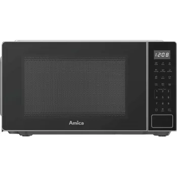 Volně stojící mikrovlnná trouba s grilem Amica MMW20E3GS, 20 l, černo-stříbrná