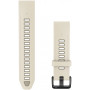 Řemínek QuickFit Garmin 20 mm, silikon, Cream / French Gray (010-14506-04)
