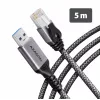 Gigabitový ethernetový adaptér AXAGON ADE-AM50 USB-A s integrovaným kabelem CAT6 5 m, RJ-45