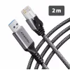 Adaptér USB-A na Gigabit Ethernet AXAGON ADE-AM20 s integrovaným kabelem CAT6 2 m