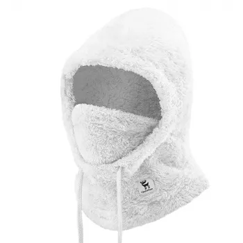 Lyžařská kukla Qunature Arctic Velvet, velikost M, bílá