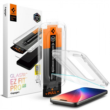 Spigen Glas.tR EZ Fit HD AGL10097 ochranná fólie displeje pro Apple iPhone 17 Pro, průhledná
