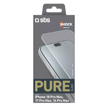 Tvrzené sklo SBS Pure Glass pro iPhone 18 Pro Max / 17 Pro Max / 16 Pro Max (1 ks)