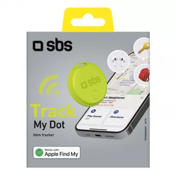 Lokátor SBS Track My Circle kompatibilní s Apple Find My, zelený