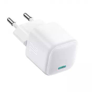 Cestovní nabíječka Joyroom TCG08 (JR-TCG08) GaN, USB-C, 20W, PD 3.0, QC 3.0, bílá