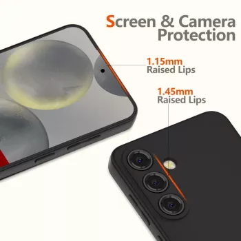 Silikonové pouzdro Tech-Protect Icon pro Samsung Galaxy A56 5G, černé