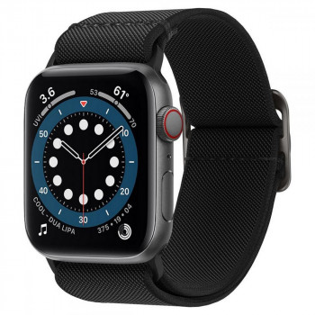 Řemínek Spigen Fit Lite pro Apple Watch 4/5/6/7/SE/8/9/Ultra 44/45/49 mm, černý