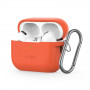 Silikonové pouzdro s háčkem Tech-Protect pro Apple AirPods Pro 1 / 2, Neon Orange