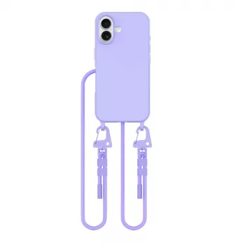Tech-Protect Magnecklace MagSafe Case with Lanyard for Apple iPhone 16, Purple