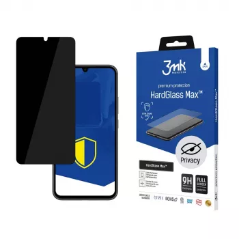 Tvrzené sklo s ochranou soukromí 3MK HardGlass Max Privacy pro Samsung Galaxy A34 5G, černé