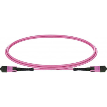 Patch kabel MPO-12 Lightwin OM4, 12F, UPC samice-samice, Type B, 1 m, LSZH