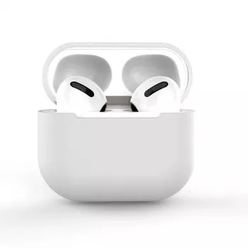 Silikonové pouzdro Hurtel pro AirPods 2 / AirPods 1, bílé