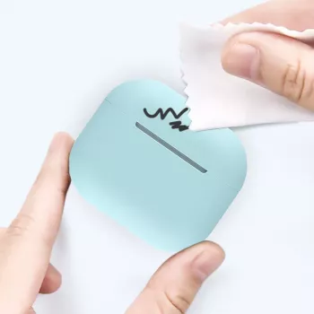 Silikonové pouzdro Hurtel pro AirPods 2 / AirPods 1, bílé