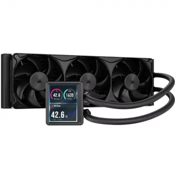 Kapalinový chladič CPU Corsair NAUTILUS II 360 RS LCD CW-9061053-WW, radiátor 360 mm