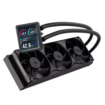 Kapalinový chladič CPU Corsair NAUTILUS II 360 RS LCD CW-9061053-WW, radiátor 360 mm
