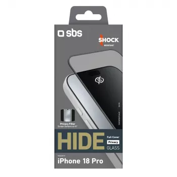 Ochranné sklo SBS Hide Full Cover pro iPhone 18 Pro, 0,33 mm