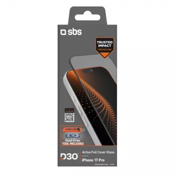 Tvrzené sklo SBS D3O s aplikátorem pro iPhone 17 Pro (1 ks)