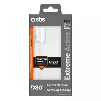 Pouzdro SBS D3O pro Samsung Galaxy S25 Edge, průhledné