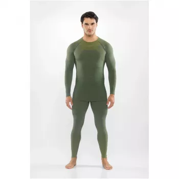 Merino spodní vrstva Viking Altis Man Set pro muže, tmavě zelená, L