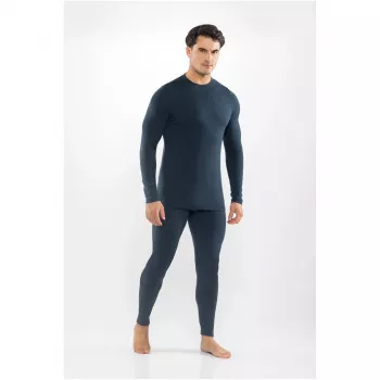 Viking Meriboo Man Set men's merino base layer set, navy, L