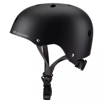 Lehká přilba na BMX/koloběžku Wozinsky, velikost S (48-52 cm), černá