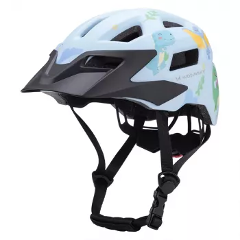 Dětská MTB cyklistická přilba Wozinsky s odnímatelným hledím, velikost XS (48-52 cm), světle modrá