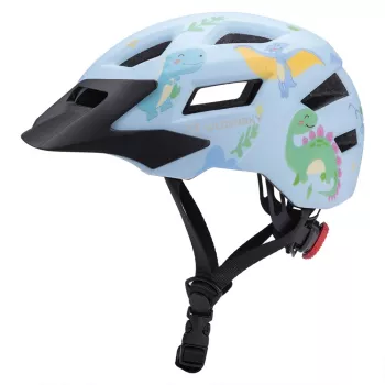 Dětská MTB cyklistická přilba Wozinsky s odnímatelným hledím, velikost XS (48-52 cm), světle modrá