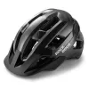 Rockbros LK-67 Youth Bike Helmet with Detachable Visor, 54-58 cm, black