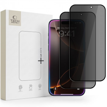 Tech-Protect Glass SPY+ privacy tempered glass for Apple iPhone 18 Pro (2 pcs)