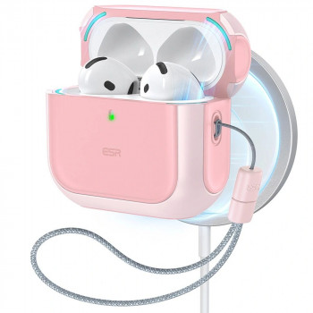 Pouzdro Orbit HaloLock MagSafe pro Apple AirPods 4 ESR, růžové